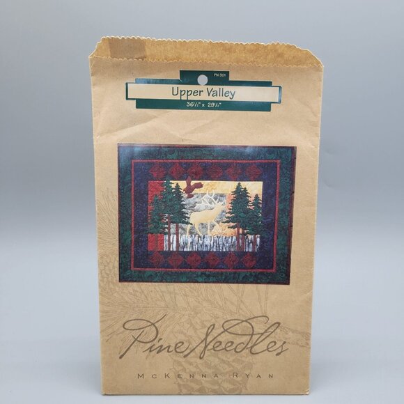 Upper Valley Elk Eagle Quilt Pattern McKenna Ryan Pine Needles 36.5 x 29.5 - Picture 1 of 5